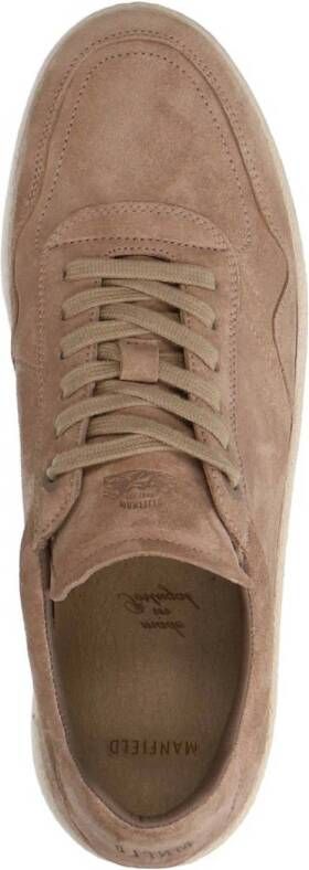 Manfield suède sneakers beige