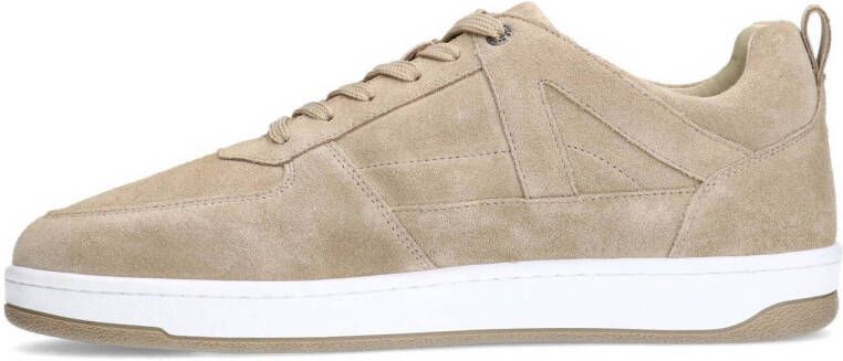 Manfield suède sneakers beige