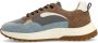 Manfield Heren Blauwe suède sneakers - Thumbnail 2