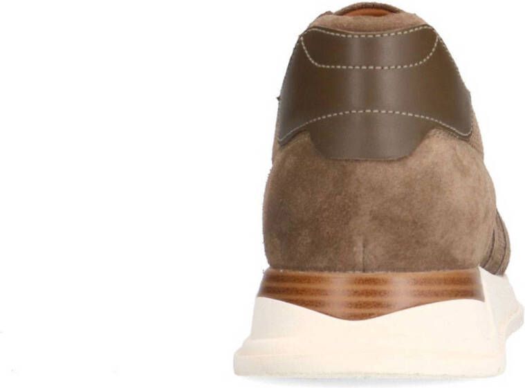 Manfield suède sneakers bruin