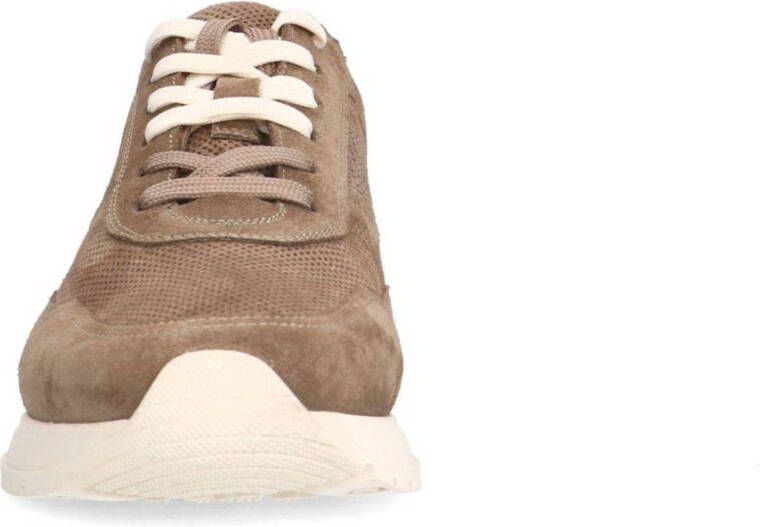 Manfield suède sneakers bruin