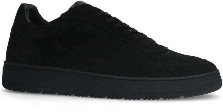 Manfield suède sneakers zwart