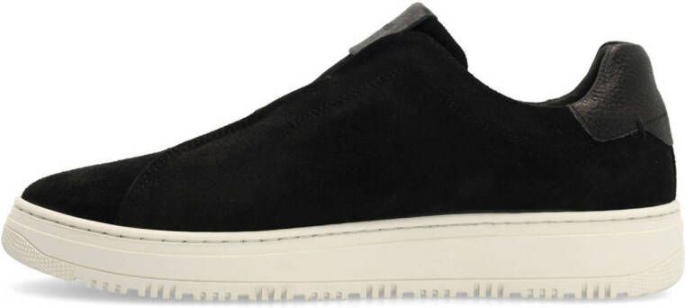 Manfield suède sneakers zwart