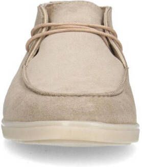 Manfield suède veterboots beige