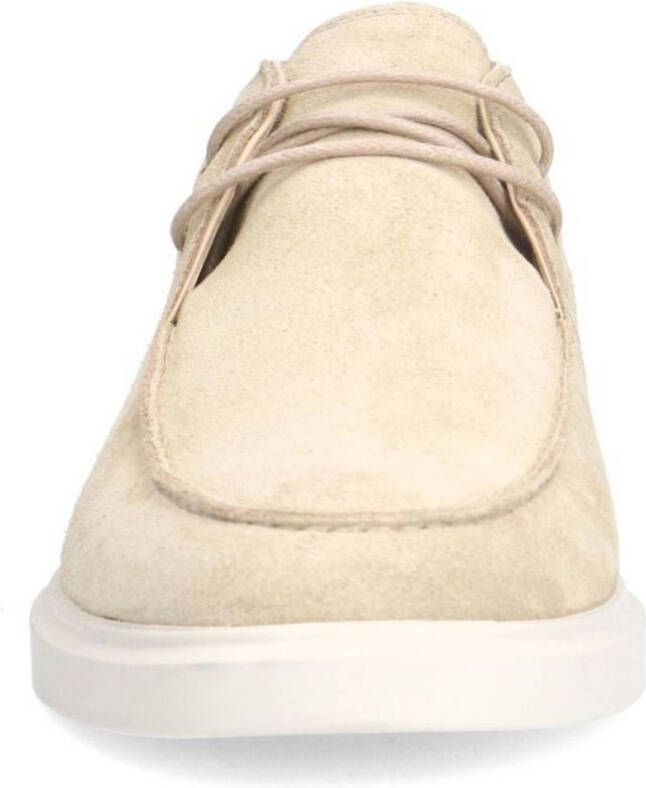 Manfield suède veterboots beige