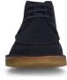 Manfield suède veterschoenen donkerblauw - Thumbnail 3