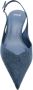 Mango denim slingback pumps blauw - Thumbnail 3