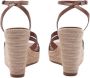 Mango espadrilles met sleehak cognac - Thumbnail 3