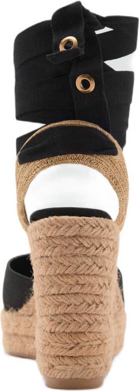 Mango espadrilles zwart