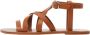 Mango Kids leren sandalen cognac Bruin Meisjes Leer Effen 29 - Thumbnail 4