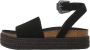 Mango Kids leren sandalen zwart Meisjes Leer 35 | Sandaal van - Thumbnail 3
