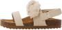 Mango Kids sandalen beige Meisjes Canvas 27 | Sandaal van - Thumbnail 3