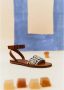 Mango Kids sandalen cognac Bruin Meisjes Imitatieleer All over print 29 - Thumbnail 3