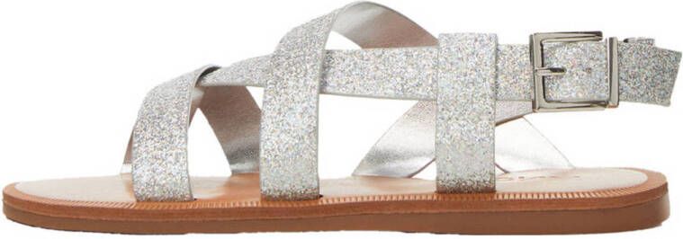 Mango Kids sandalen met glitters zilver