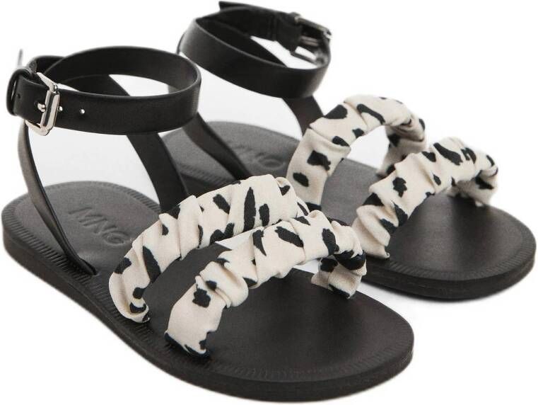 Mango Kids sandalen zwart wit