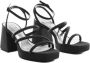 Mango sandalettes zwart Dames Imitatieleer 35 | Sandalette van - Thumbnail 3