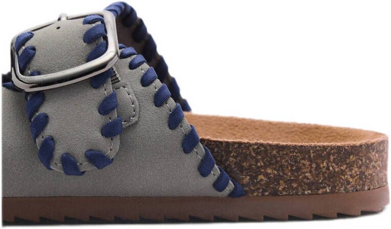 Mango Kids slippers grijs