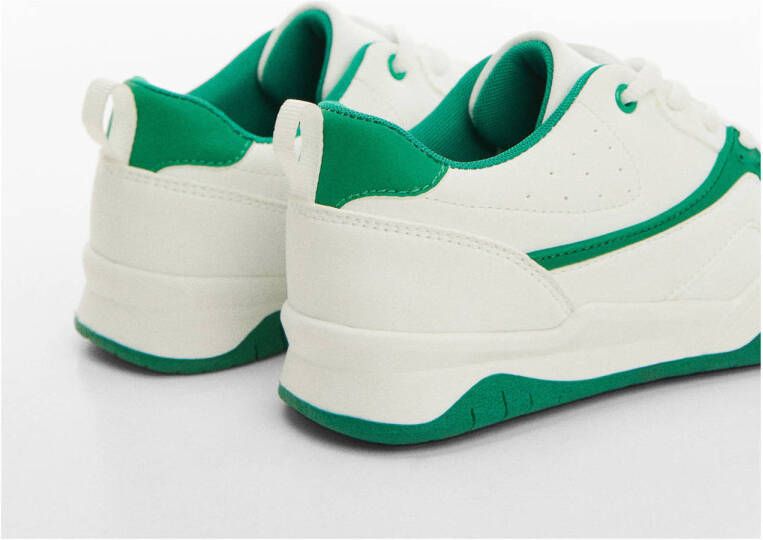 Mango Kids sneakers wit groen