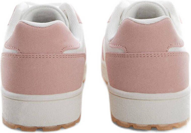 Mango Kids sneakers wit roze