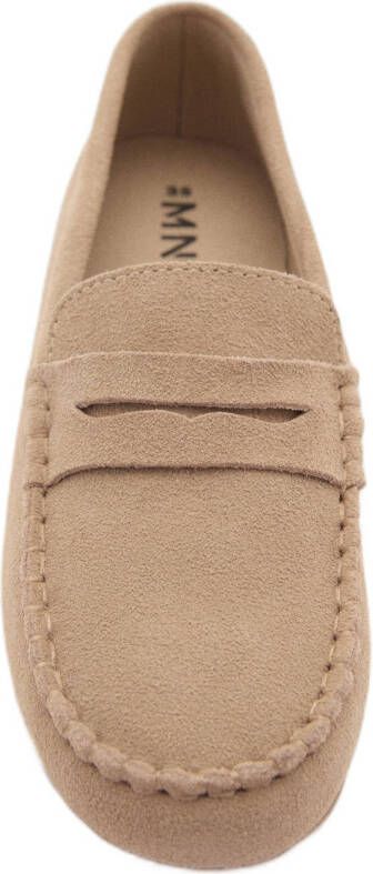 Mango Kids suède mocassins camel