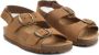 Mango Kids suède sandalen cognac - Thumbnail 3