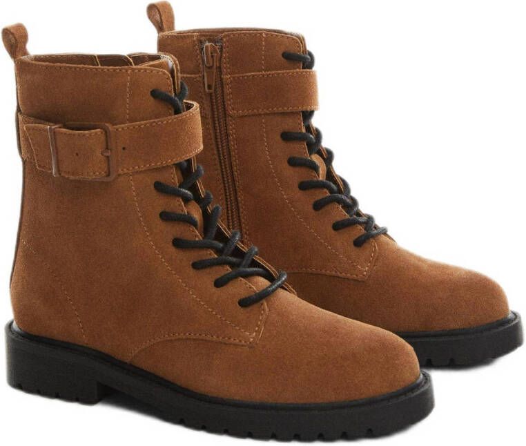 Mango Kids suède veterboots camel