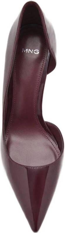 Mango lak pumps bordeaux