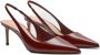 Mango lak slingback pumps bordeaux - Thumbnail 2