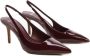 Mango lak slingback pumps donkerrood - Thumbnail 1