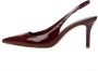Mango lak slingback pumps donkerrood - Thumbnail 2