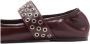 Mango lakleren ballerina's bordeaux - Thumbnail 2