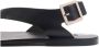 Mango leren sandalen zwart - Thumbnail 2