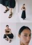 Mango leren sandalen zwart - Thumbnail 2