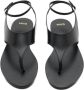 Mango leren sandalen zwart - Thumbnail 3