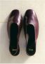 Mango leren slingback loafers bordeaux - Thumbnail 2