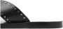 Mango leren slippers met studs zwart - Thumbnail 2