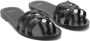 Mango leren slippers zwart - Thumbnail 4
