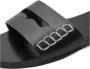 Mango leren slippers zwart - Thumbnail 2