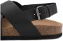 Mango Man leren sandalen zwart - Thumbnail 2