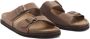 Mango Man leren slippers bruin - Thumbnail 3