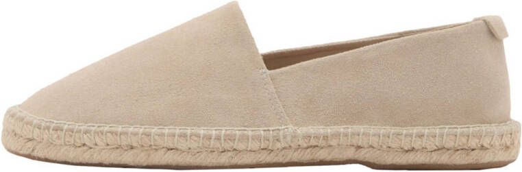 Mango Man suède espadrilles beige