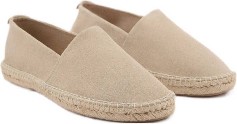 Mango Man suède espadrilles beige