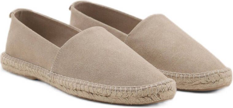 Mango Man suède espadrilles beige