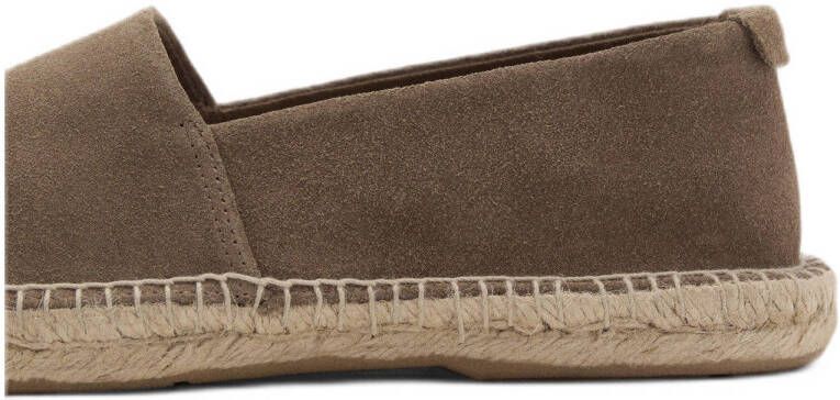 Mango Man suède espadrilles bruin
