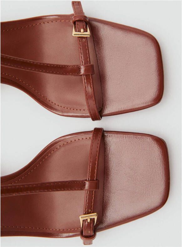 Mango sandalettes bruin