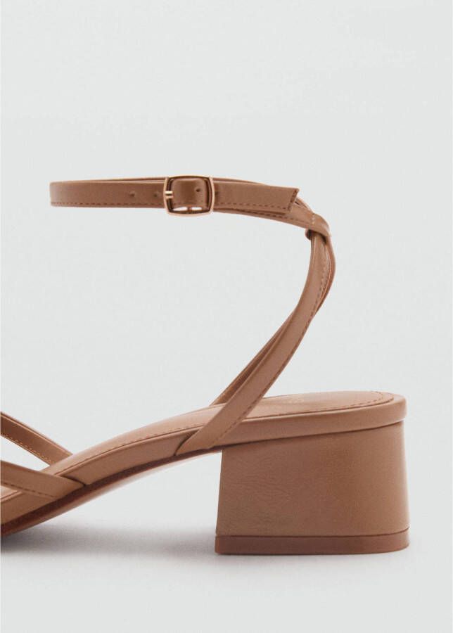 Mango sandalettes bruin