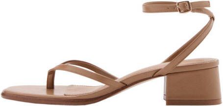 Mango sandalettes bruin