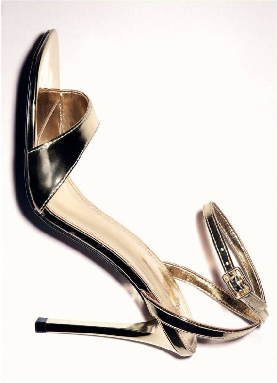 Mango sandalettes goud