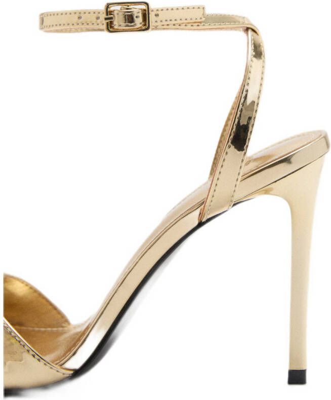 Mango sandalettes goud
