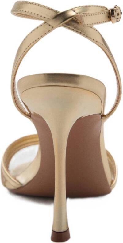 Mango sandalettes goud